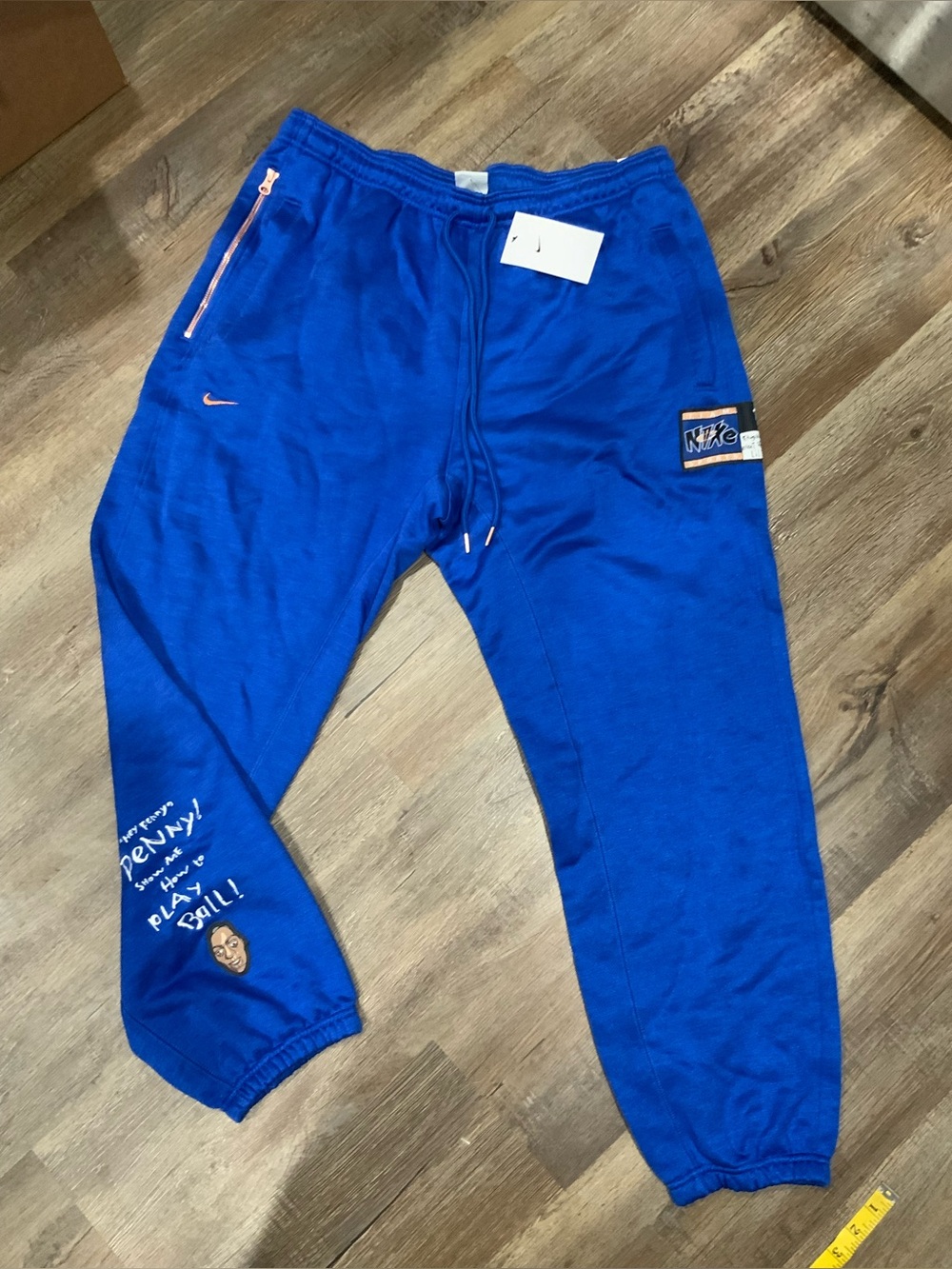 New Nike Lil' Penny Premium Basketball Pants Blue DA6755 480 Men's Sz: XL